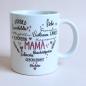 Preview: Keramiktasse Mama personalisiert Muttertag Namenstasse Kaffeetasse Kaffeebecher Teetasse - Artikel-Nr. 1100010